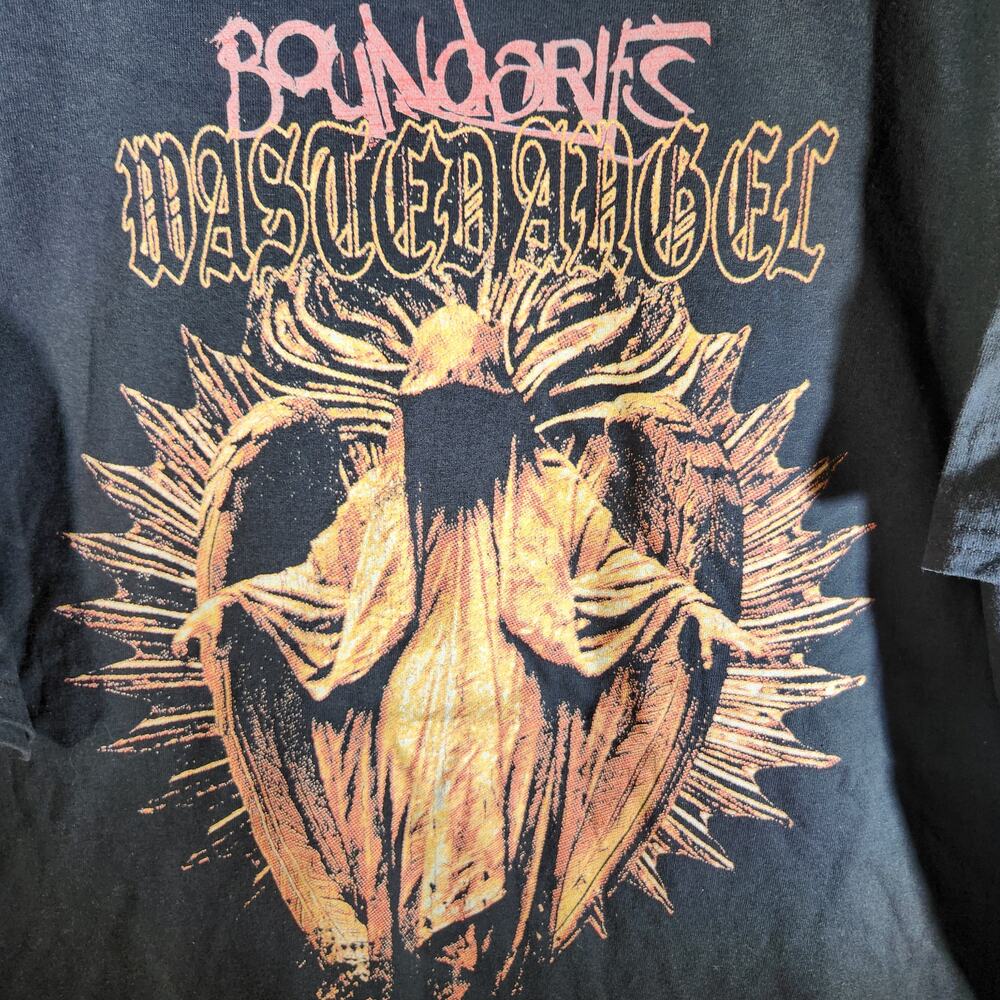 Boundaries Band Wasted Angel Graphic Tee Sumerian Records Black 3XL NWOT